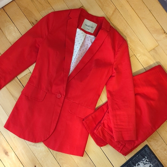 Red Suit 2 Piece - Picture 1 of 5